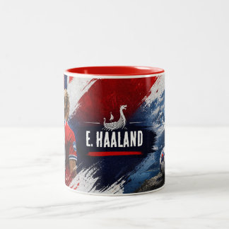 Norway Football Fan Birthday Name Two-Tone Coffee Mug