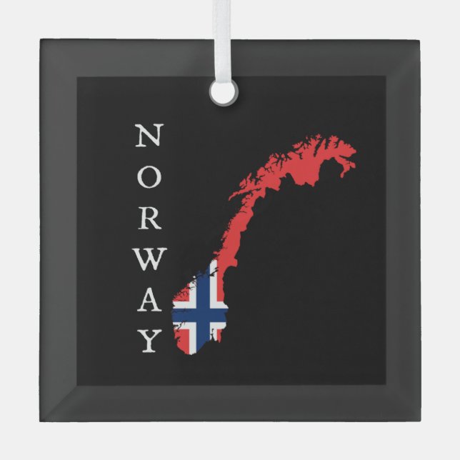 Norway Glass Tree Decoration (Front)