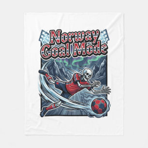 Norway Goal Mode Skeleton Striker Nations Streetwe Fleece Blanket