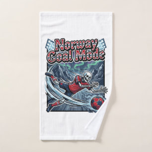 Norway Goal Mode Skeleton Striker Nations Streetwe Hand Towel