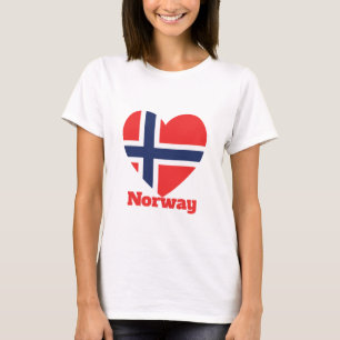 Norway Heart Flag T-Shirt