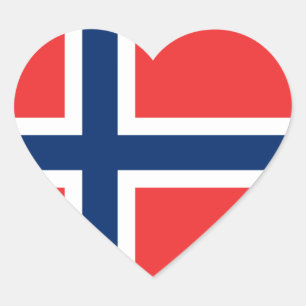norway heart sticker