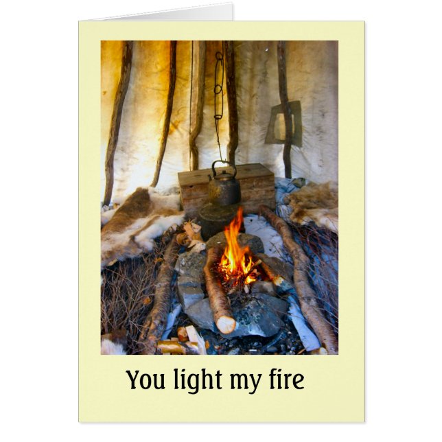 Norway, inside a Sami tent, Lapland (Front)