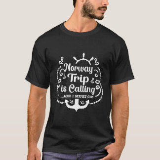 Norway Is Calling 2024 Family Vacation Matching Cr T-Shirt