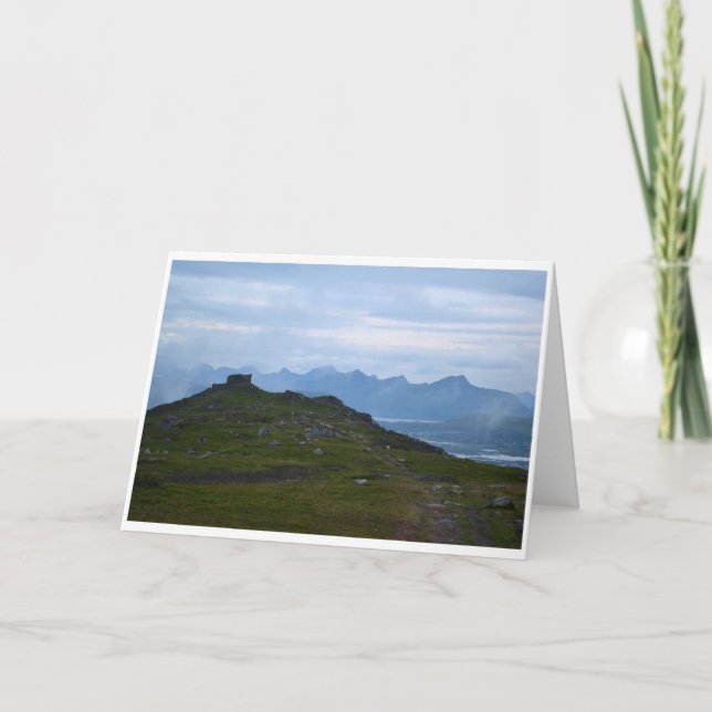 Norway Landscape Blank Greeting Card (Front)