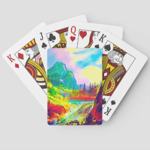 Norway landscape playing cards