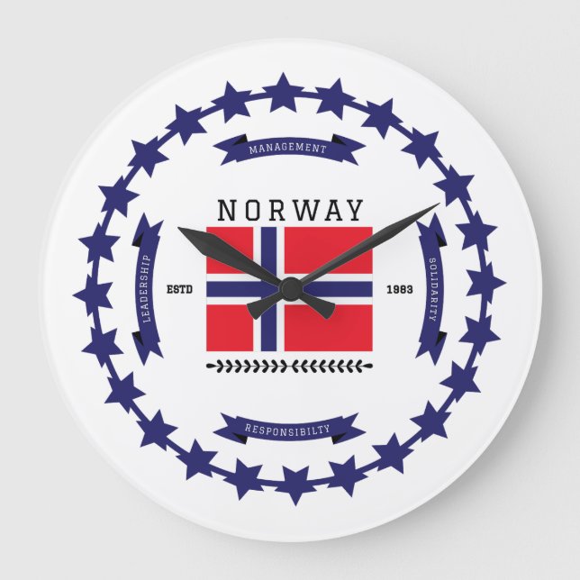 Norway  large clock (Front)