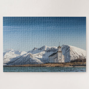 Norway Lofoten Church Jigsaw Puzzle