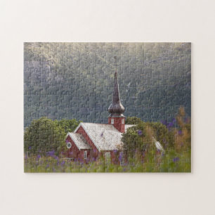 Norway Lofoten Church Jigsaw Puzzle