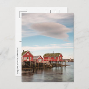 Norway Lofoten Fishing Village Postcard