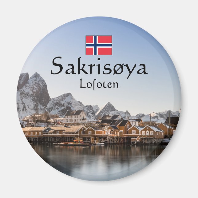 Norway Lofoten Islands Magnet (Front)