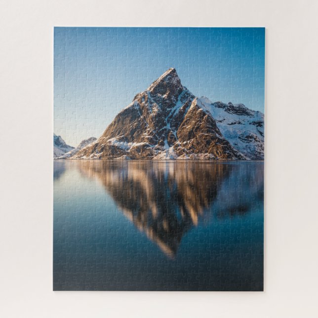 Norway Lofoten Islands Mountain Jigsaw Puzzle (Vertical)