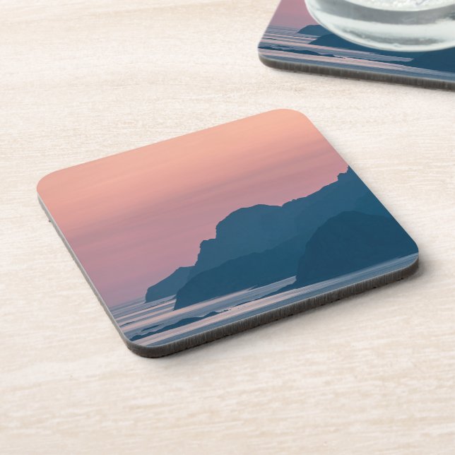 Norway Lofoten Landscape Coaster (Left Side)