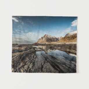 Norway Lofoten Landscape Photo Tapestry