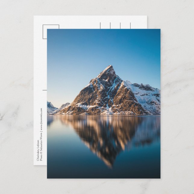 Norway Lofoten Mountain Postcard (Front/Back)