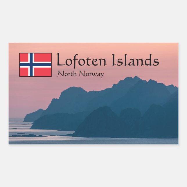 Norway Lofoten Rectangular Sticker (Front)