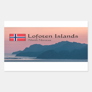 Norway Lofoten Rectangular Sticker