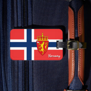 Norway Luggage Tags, patriotic Norwegian Flag Luggage Tag