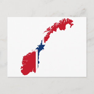 NORWAY MAP POSTCARD