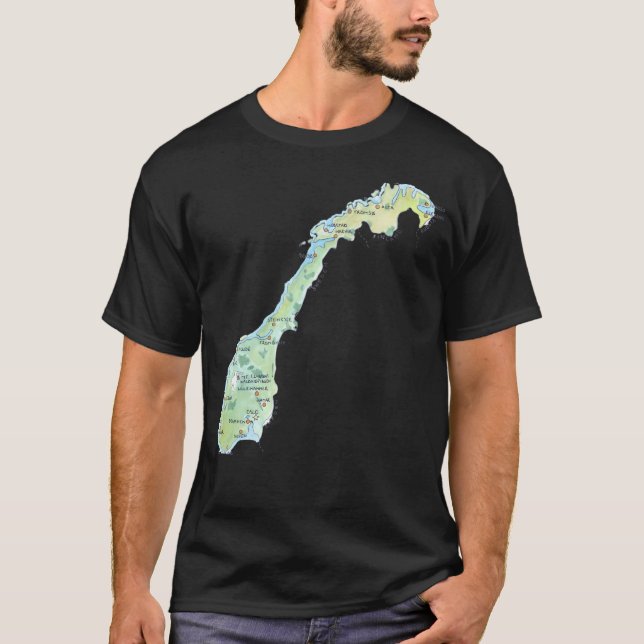 Norway Map T-Shirt (Front)