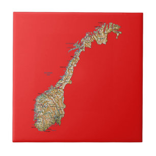 Norway Map Tile