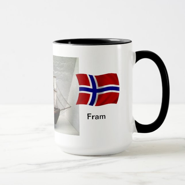 Norway, Model of Nansen's ship "Fram" Mug (Right)