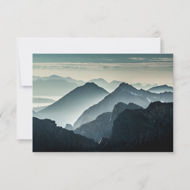 Norway Mountain Landscape Card (Front)