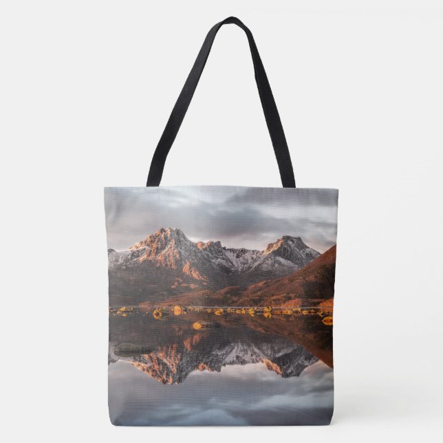 Norway Mountains Landscape Photo Tote Bag (Front)