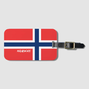 Norway National Flag Patriotic Luggage Tag