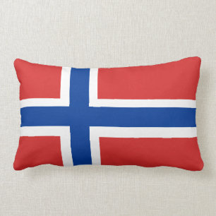 Norway / Norge Norwegian Flag (no text) Accent Lumbar Cushion