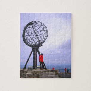 Norway, North Cape, globe symbol Jigsaw Puzzle