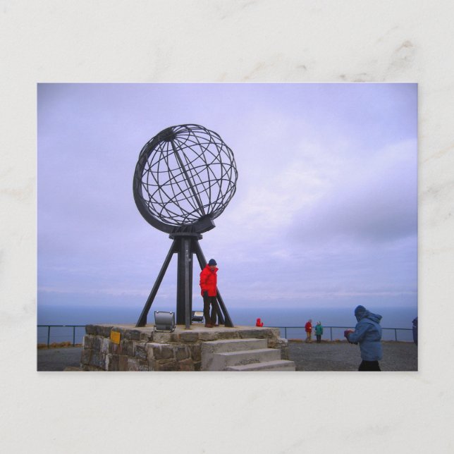 Norway, North Cape, globe symbol Postcard (Front)