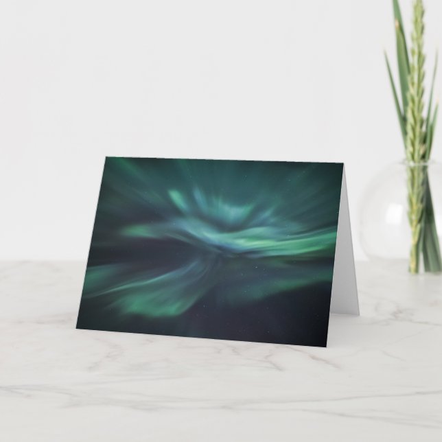 Norway Northern Lights Sky Card (Front)