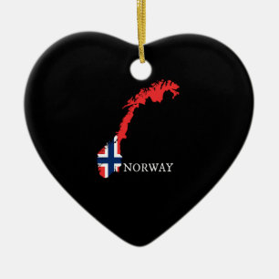 Norway - Norway Flag Ceramic Ornament