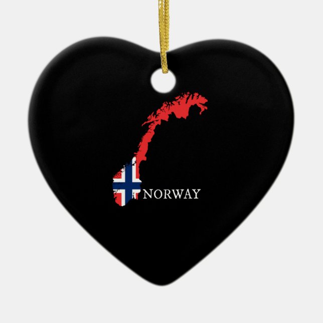 Norway - Norway Flag Ceramic Ornament (Front)