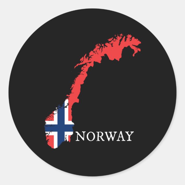 Norway - Norway Flag Classic Round Sticker (Front)