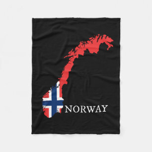 Norway - Norway Flag Fleece Blanket