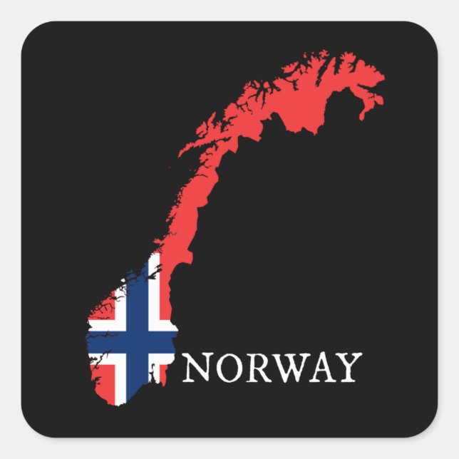Norway - Norway Flag Square Sticker (Front)