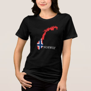 Norway - Norway Flag Tri-Blend Shirt