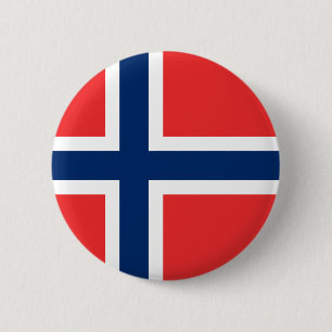 Norway - Norwegian Flag 6 Cm Round Badge