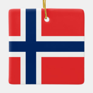 Norway (Norwegian) Flag  Ceramic Ornament