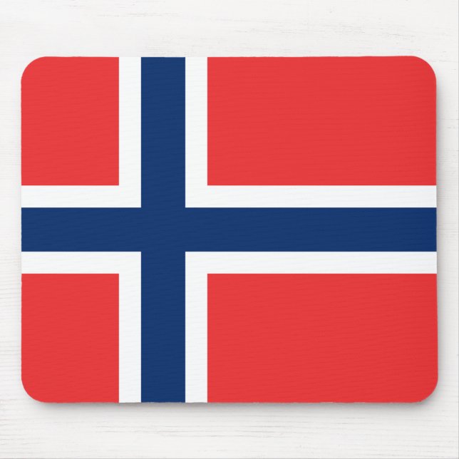 Norway (Norwegian) Flag Mouse Pad (Front)