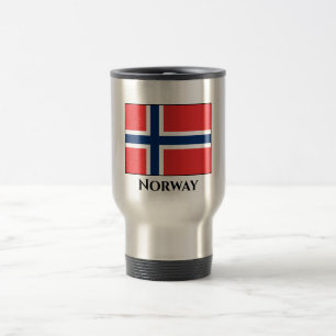 Norway (Norwegian) Flag Travel Mug