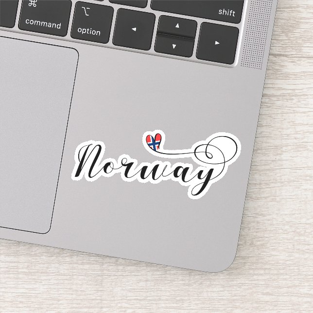 Norway Norwegian Heart Flag (Detail)