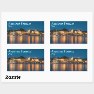 Norway Oslo Akershus Fortress Rectangular Sticker