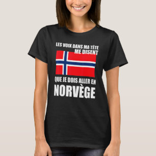 Norway Proverb Norwegian Flag T-Shirt