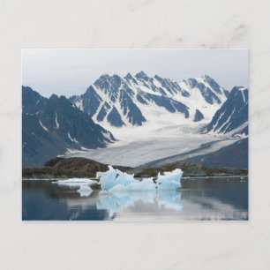 Norway, Receding Glacier and iceberg Postcard