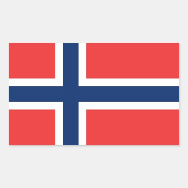 NORWAY RECTANGULAR STICKER (Front)