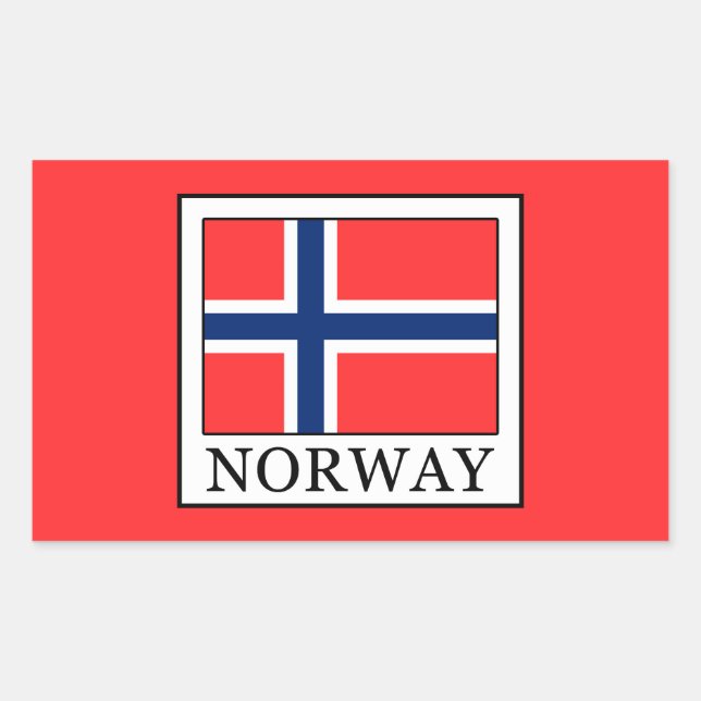 Norway Rectangular Sticker (Front)