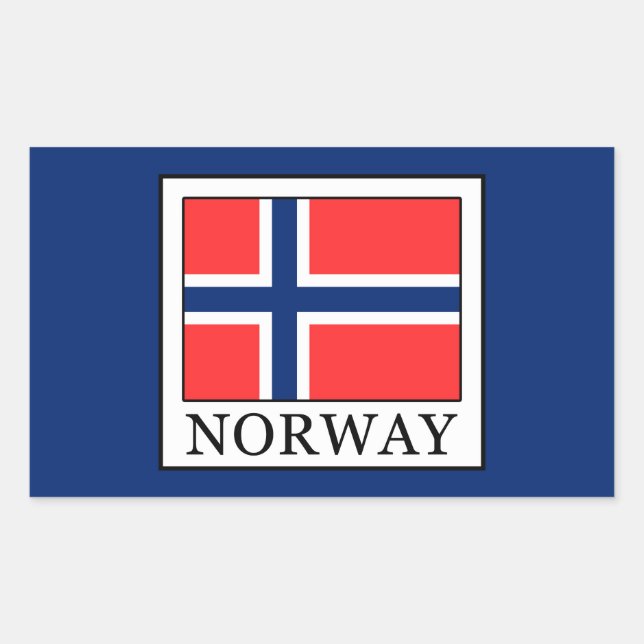 Norway Rectangular Sticker (Front)